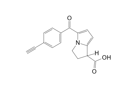 2,3-dihydro-5-(p-ethynylbenzoyl)-1H-pyrrolizine-1-carboxylic acid