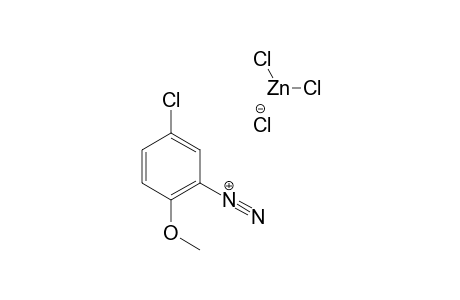 5-chloro-2-methoxybenzenediazonium chloride, compound with zinc chloride(2.1)