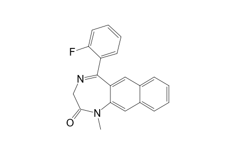 5-(2-fluorophenyl)-1-methyl-3H-benzo[h][1,4]benzodiazepin-2-one