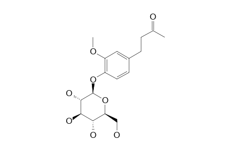4-[4-(BETA-D-GLUCOPYRANOSYLOXY)-3-METHOXYPHENYL)-2-BUTANONE