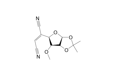 (Z)-5-Cyano-5,6-dideoxy-1,2-O-isopropylidene-3-O-methyl-5-.alpha.-D-xylo-hepteno-furannurononitrile