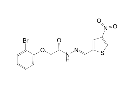 2-(2-bromanylphenoxy)-N-[(E)-(4-nitrothiophen-2-yl)methylideneamino]propanamide