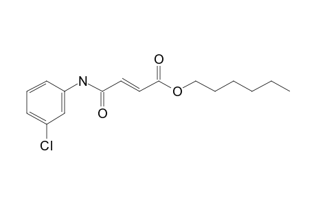 Fumaric acid, monoamide, N-(3-chlorolphenyl)-, hexyl ester