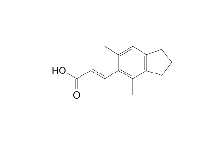 E-2,3-Dihydro-5,7-dimethyl-1H-indene-6-propenoic acid