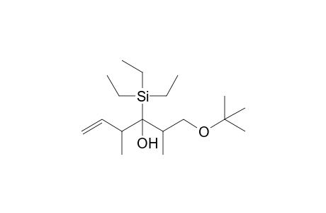 6-(t-Butoxy)-3,5-dimethyl-4-(triethylsilyl)-1-hexen-4-ol