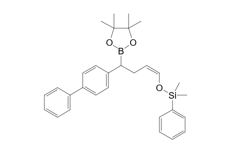 (Z)-(4-(Biphenyl-4-yl)-4-(4,4,5,5-tetramethyl-1,3,2-dioxaborolan-2-yl)but-1-enyloxy)dimethyl(phenyl)silane