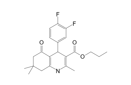 4-(3,4-Difluorophenyl)-2,7,7-trimethyl-5-oxo-1,4,6,8-tetrahydroquinoline-3-carboxylic acid propyl ester