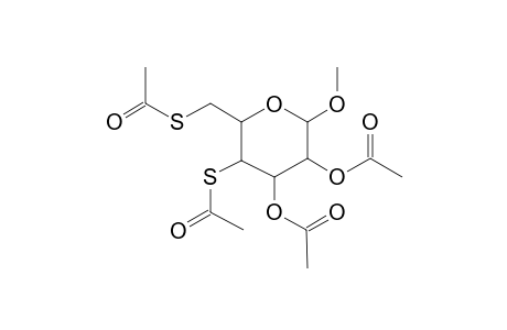 Methyl .alpha.,.beta.-D-galactoside, 2,3-O-diacetyl-4,6-dideoxy-4,6-diacetylthio-