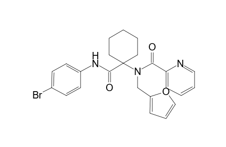 N-[1-[(4-bromoanilino)-oxomethyl]cyclohexyl]-N-(2-furanylmethyl)-2-pyridinecarboxamide