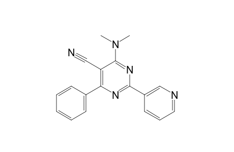 4-(DIMETHYLAMINO)-6-PHENYL-2-(3-PYRIDYL)-5-PYRIMIDINECARBONITRILE