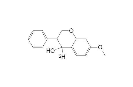4-Hydroxy-7-methoxy-3-phenylchroman (4d)