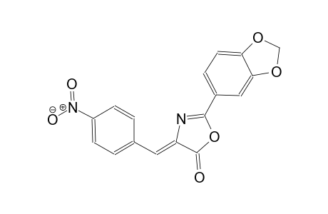 Oxazol-5(4H)-one, 2-(3,4-methylenedioxyphenyl)-4-(4-nitrobenzylideno)-
