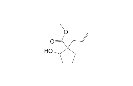 Cyclopentanecarboxylic acid, 2-hydroxy-1-(2-propenyl)-, methyl ester, cis-
