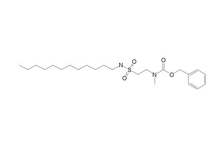 Carbamic acid, N-[2-[(dodecylamino)sulfonyl]ethyl]-N-methyl-, phenylmethyl ester