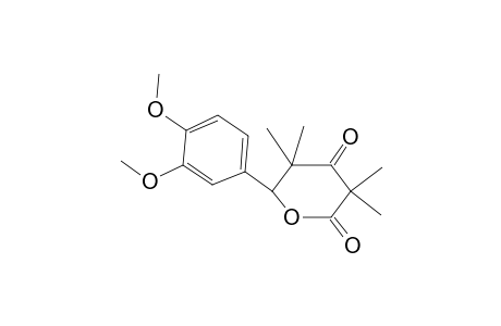 6-(3,4-Dimethoxyphenyl)-3,3,5,5-tetramethyldihydro-2H-pyran-2,4(3H)-dione