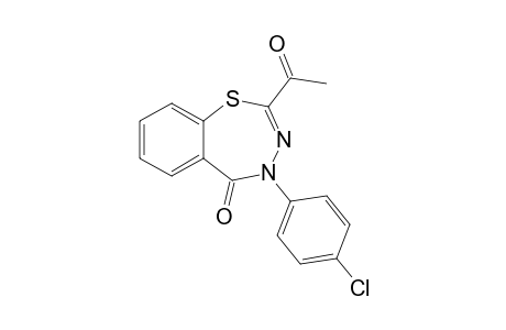 2-Acetyl-4-(4'-chlorophenyl)-1,3,4-benzothiadiazepin-5(4H)-one