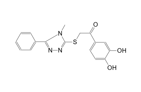 ethanone, 1-(3,4-dihydroxyphenyl)-2-[(4-methyl-5-phenyl-4H-1,2,4-triazol-3-yl)thio]-