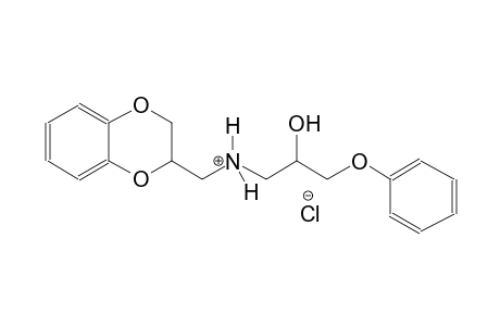 1,4-benzodioxin-2-methanaminium, 2,3-dihydro-N-(2-hydroxy-3-phenoxypropyl)-, chloride