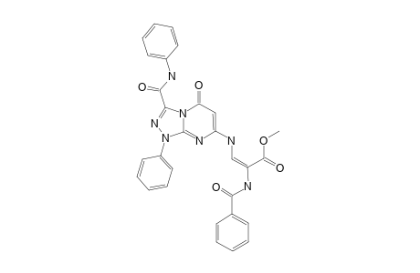 Methyl 2-(benzoylamino)-3-[3'-(phenylcarbamoyl)-5'-oxo-1'-phenyl-[1,2,4]-triazolo[4,3-a]pyrimidin-7'-yl]aminopropenoate