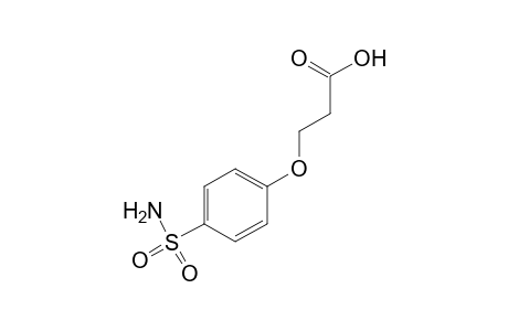 3-(p-sulfamoylphenoxy)propionic acid