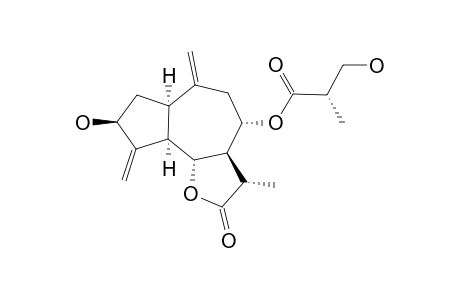 3-BETA,8-ALPHA-DIHYDROXYGUAIA-4(15),10(14)-DIEN-1-ALPHA,5-ALPHA,6-BETA,11-BETA-H-12,6-OLIDE-8-O-[2'S-3-HYDROXY-2-METHYLPROPIONATE]