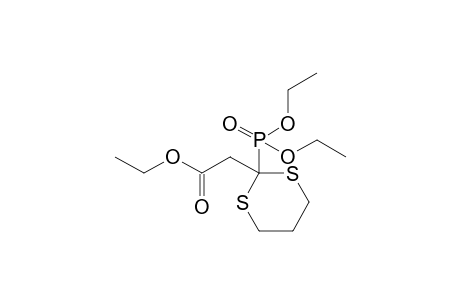 2-(2-Diethoxyphosphoryl-1,3-dithian-2-yl)acetic acid ethyl ester