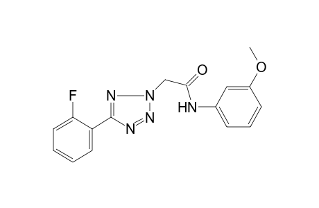 2-[5-(2-fluorophenyl)-2H-tetraazol-2-yl]-N-(3-methoxyphenyl)acetamide