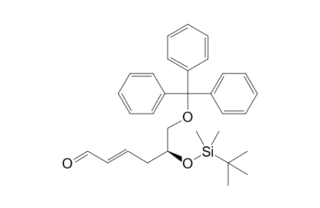 (5S,2E)-5-Tert-butyldimethylsilyloxy-6-trityloxy-2-hexenal