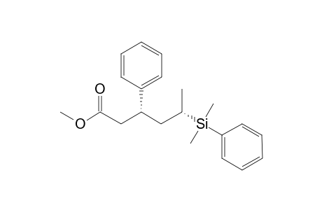 (3S,5S)-5-(Dimethyl-phenyl-silanyl)-3-phenyl-hexanoic acid methyl ester