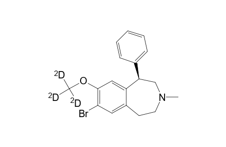 1H-3-Benzazepine, 7-bromo-2,3,4,5-tetrahydro-8-(methoxy-D3)-3-methyl-1-phenyl-, (R)-