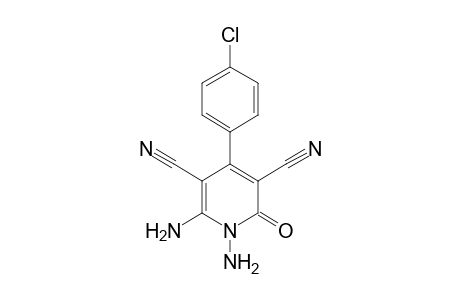 4-(p-chlorophenyl)-1,6-diamino-1,2-dihydro-2-oxo-3,5-pyridinedicarbonitrile