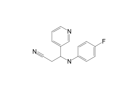 3-(4'-Fluoroanilino)-3-(3'-pyridyl)propionitrile