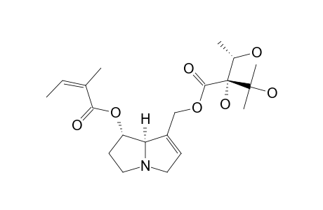 #6;HELIOSUPINE;(Z)-[(1S,7AR)-7-[[(R)-2,3-DIHYDROXY-2-[(R)-1-HYDROXYETHYL)-3-METHYLBUTANOYLOXY]-METHYL]-2,3,5,7A-TETRAHYDRO-1H-PYRROLIZIN-1-YL]-2-METHYL-BUT-2-E