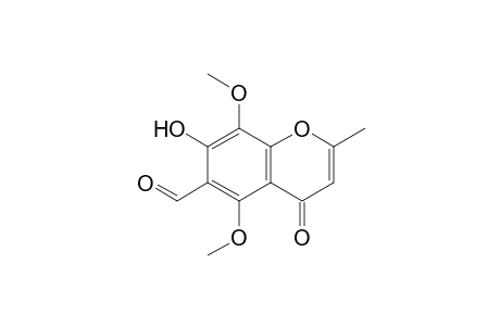 4H-1-Benzopyran-6-carboxaldehyde, 7-hydroxy-5,8-dimethoxy-2-methyl-4-oxo-