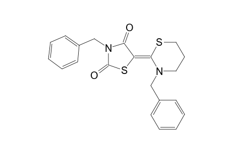 3-Benzyl-2-[2',4'-dooxo-3'-benzyl-1',3'-thiazolidin-5'-ylidene)-tetrahydro-2H-(1,3)-thiazine