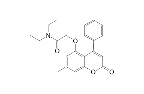 acetamide, N,N-diethyl-2-[(7-methyl-2-oxo-4-phenyl-2H-1-benzopyran-5-yl)oxy]-