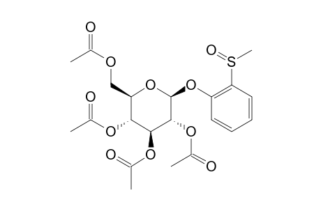 o-(methylsulfinyl)phenyl beta-D-glucopyranoside, tetraacetate