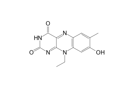 Benzo[g]pteridine-2,4(3H,10H)-dione, 10-ethyl-8-hydroxy-7-methyl-