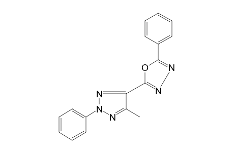 2-(5-methyl-2-phenyl-2H-1,2,3-triazol-4-yl)-5-phenyl-1,3,4-oxadiazole