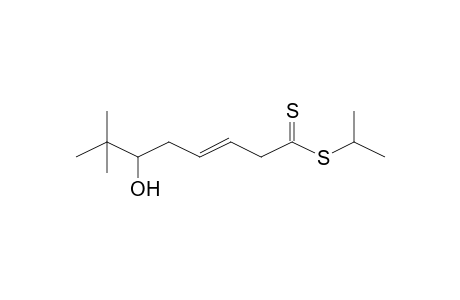 Isopropyl (3E)-6-hydroxy-7,7-dimethyl-3-octenedithioate