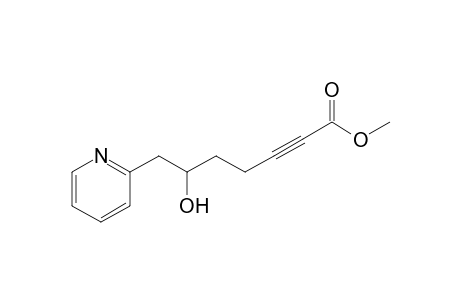 methyl 6-hydroxy-7-pyridin-2-ylhept-2-ynoate