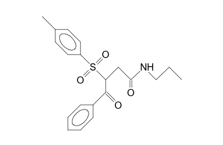 4-Oxo-4-phenyl-N-propyl-3-tosyl-butanamide