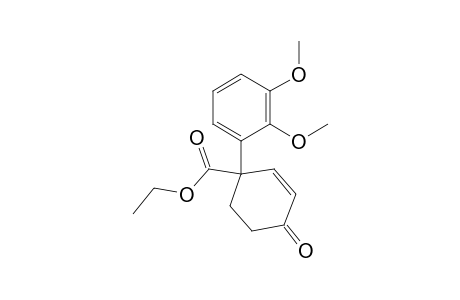 2-Cyclohexene-1-carboxylic acid, 1-(2,3-dimethoxyphenyl)-4-oxo-, ethyl ester, (.+-.)-