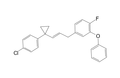 1-(4-Chlorophenyl)-1-[(E)-(3-phenoxy-4-fluorophenyl)prop-1-enyl]cyclopropane