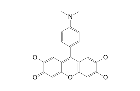 9-[p-(dimethylamino)phenyl]-2,6,7-trihydroxy-3H-xanthen-3-one