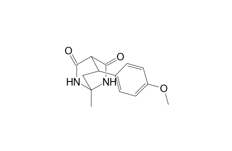 2,6-Diazabicyclo[2.2.2]octane-3,5-dione, 8-(4-methoxyphenyl)-1-methyl-