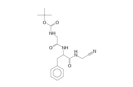 tert-Butyl 2-((1-benzyl-2-[(cyanomethyl)amino]-2-oxoethyl)amino)-2-oxoethylcarbamate