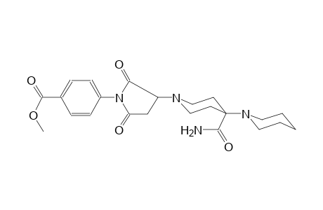 methyl 4-(3-(4'-carbamoyl-[1,4'-bipiperidin]-1'-yl)-2,5-dioxopyrrolidin-1-yl)benzoate