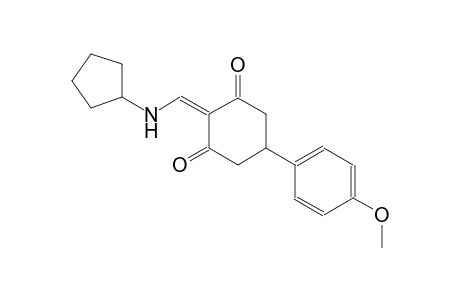 2-[(cyclopentylamino)methylene]-5-(4-methoxyphenyl)-1,3-cyclohexanedione