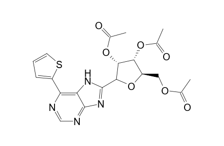 9H-Purine, 6-(2-thienyl)-9-(2,3,5-tri-O-acetyl-.beta.-D-ribofuranosyl)-